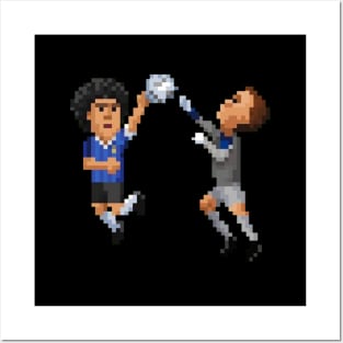 Maradona moment 8bit Posters and Art